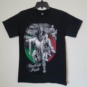 New "Mexican Pride Aztec Warrior" Graphic T-Shirt Small–3XL